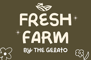 Fresh Farm: Handcrafted Display Font