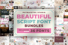 Best Beautiful Script Font Bundle