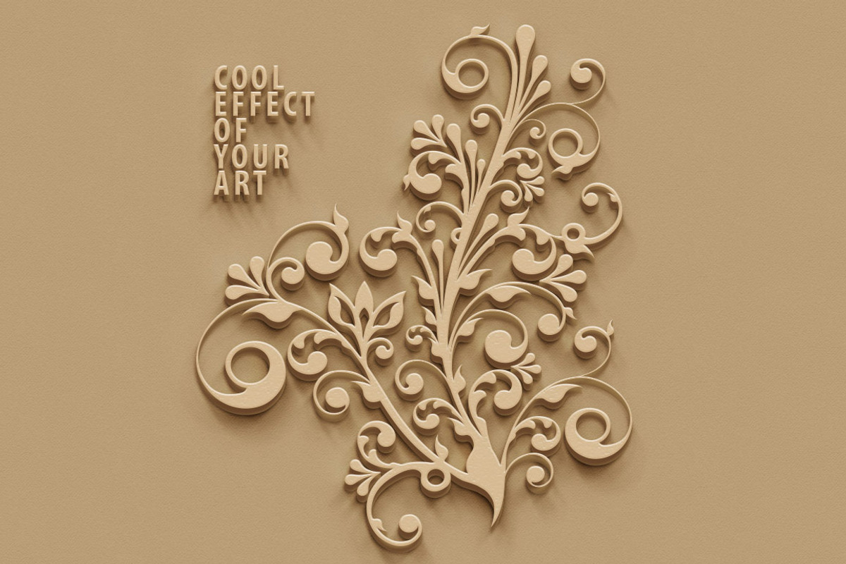 Wall MockUp - Creamy Style preview 2