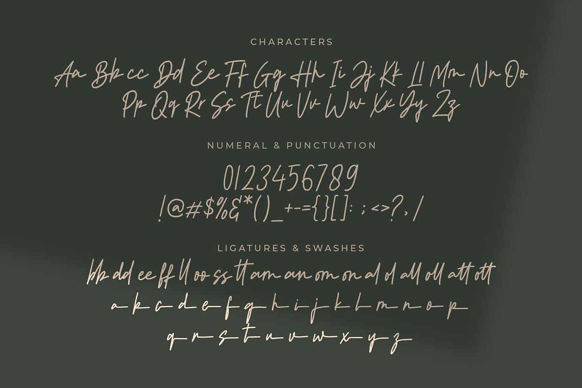 Monthine – A Modern Handwritten Scri, a Script Font by MJB Letters (Photo 10 of 10)