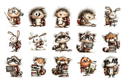Back To School Animals PNG Clipart, an Animal Illustration by Nicolle's Colorful Art (Thumbnail 5 of 6)