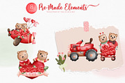 Bear in Love | Valentine Bear, an Animal Illustration by Apixsala (Thumbnail 4 of 8)