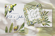 Olive Branches Watercolor Clipart, a Food Illustration by YarovaArt (Thumbnail 4 of 28)