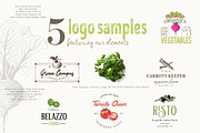 4 IN 1 ORGANIC LOGO ELEMENTS, a Food Illustration by Friendly Label (Thumbnail 12 of 13)