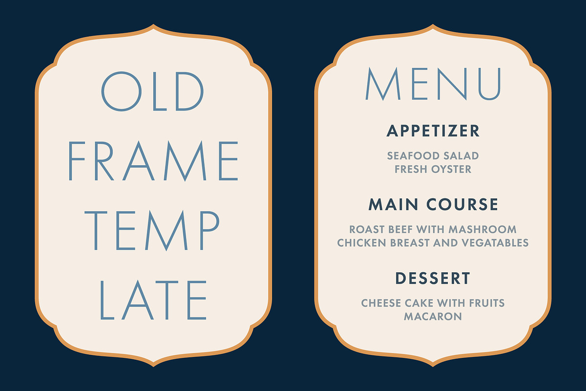 Old Style Frame Template, an Object Graphic by Krafti Lab (Photo 1 of 2)