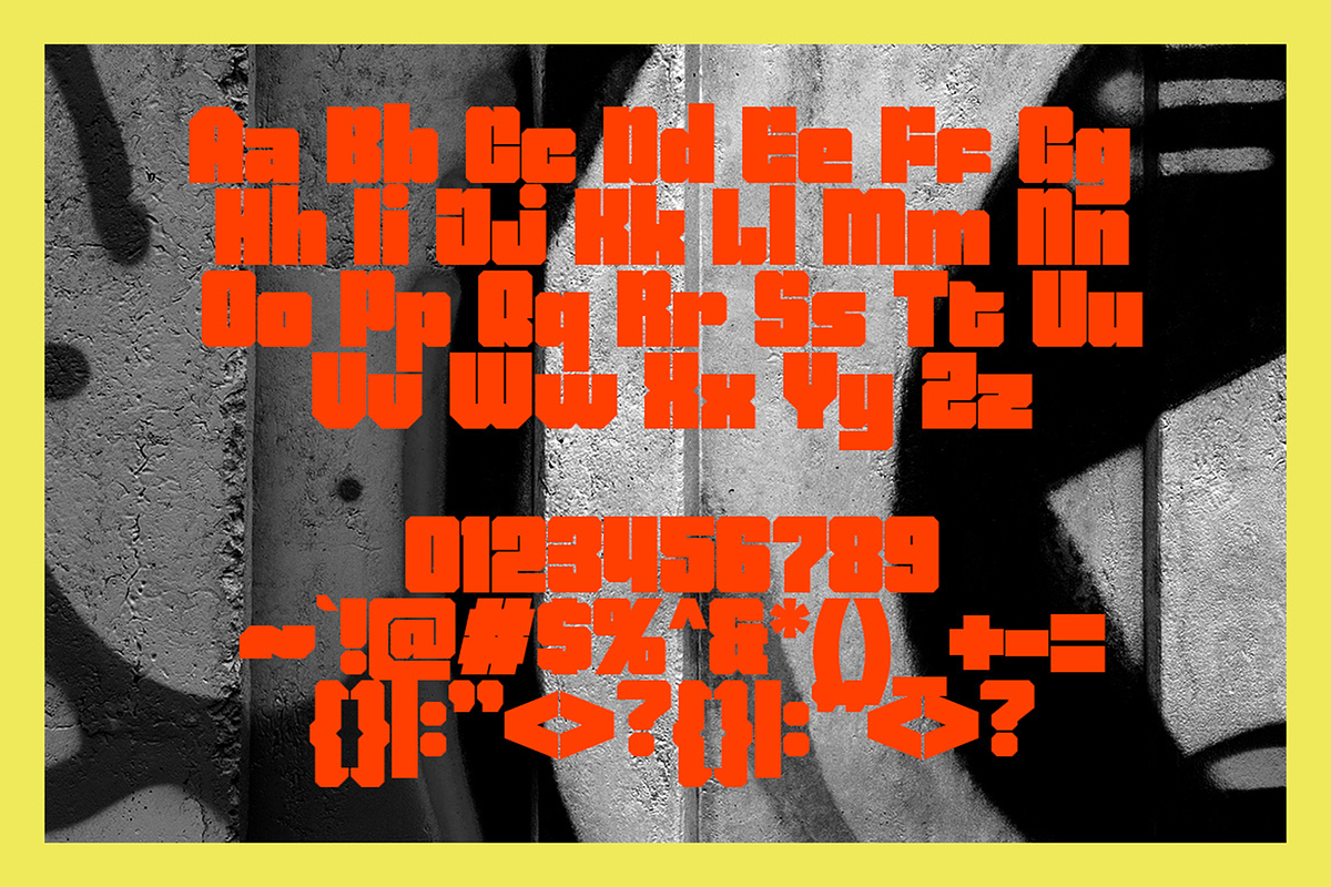 Kibrom - Urban Block Fonts, a Sans Serif Font by Konstantine Studio (Photo 4 of 4)