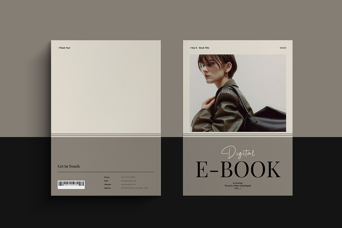 Digital E-Book Design Template, a Magazine Template by TemplateFolio-Shop (Photo 24 of 28)