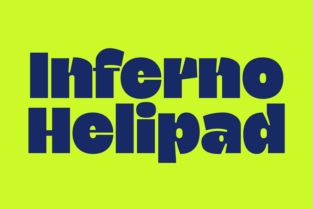 Blogh; Fat and Quirky Display Font, a Sans Serif Font by Eko Bimantara (Photo 7 of 9)