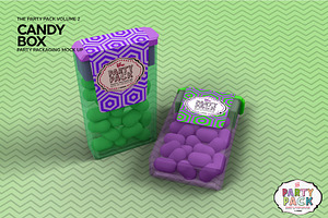 Candy Container Packaging Mockup