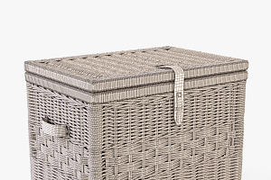 Wicker Storage Trunk 05 Toasted Oat