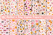 Mother's Day Digital Papers, an Illustration by SinaCreation (Thumbnail 1 of 5)