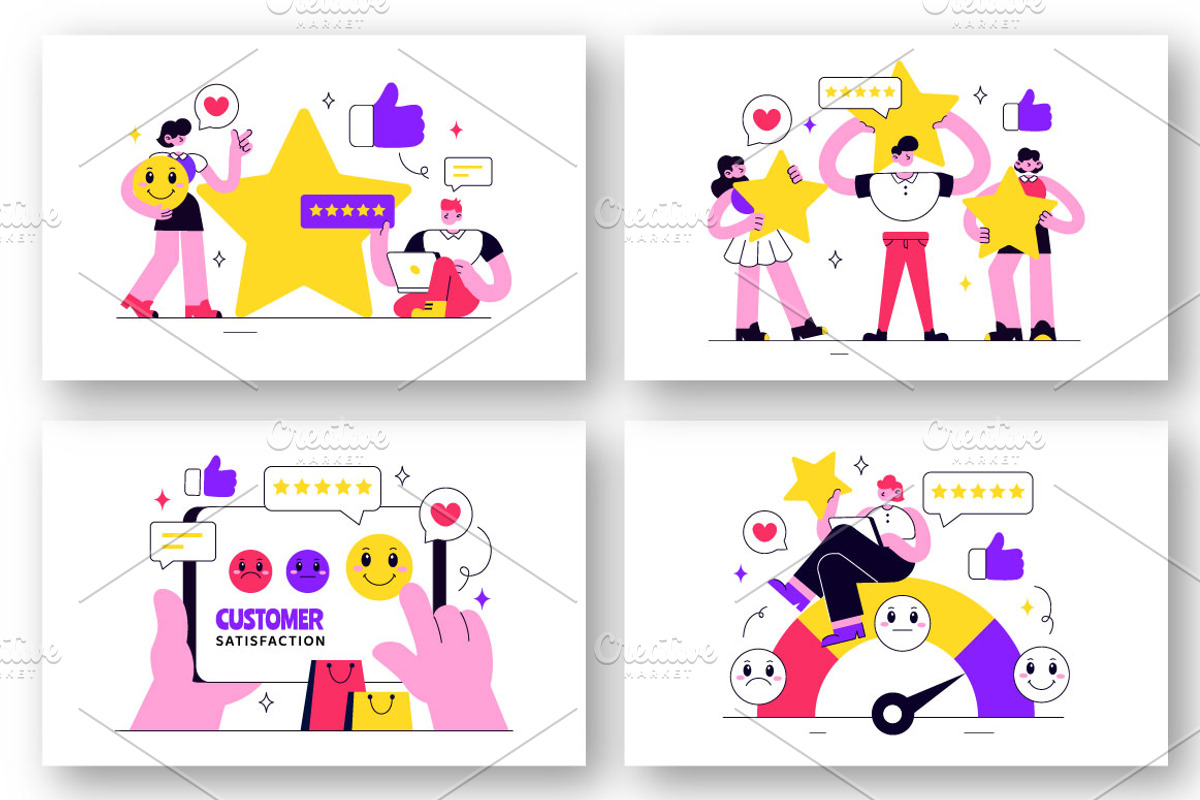 10 Customer Satisfaction, a Person Illustration by denayunebgt (Photo 3 of 4)