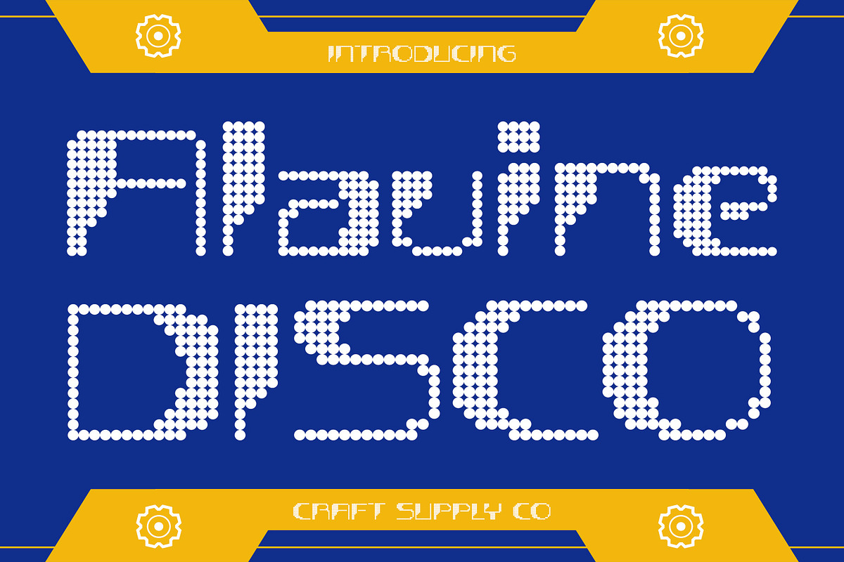 Alavine Disco, a Sans Serif Font by Craft Supply Co. (Photo 1 of 8)