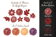 Autumn Dahlia Flower Clipart, an Illustration by Amanda Ilkov (Thumbnail 3 of 4)