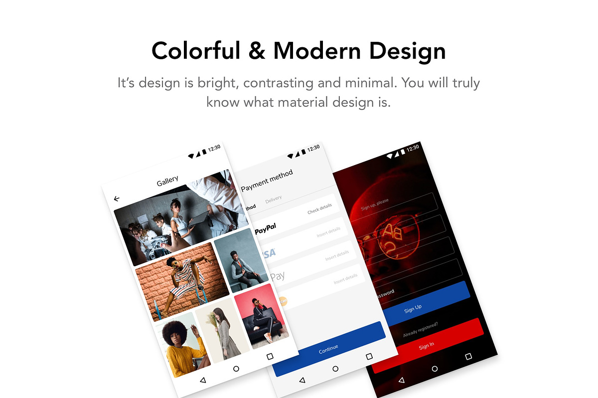 Replica Android UI Kit, an UI Kit Template by Craftwork (Photo 3 of 13)