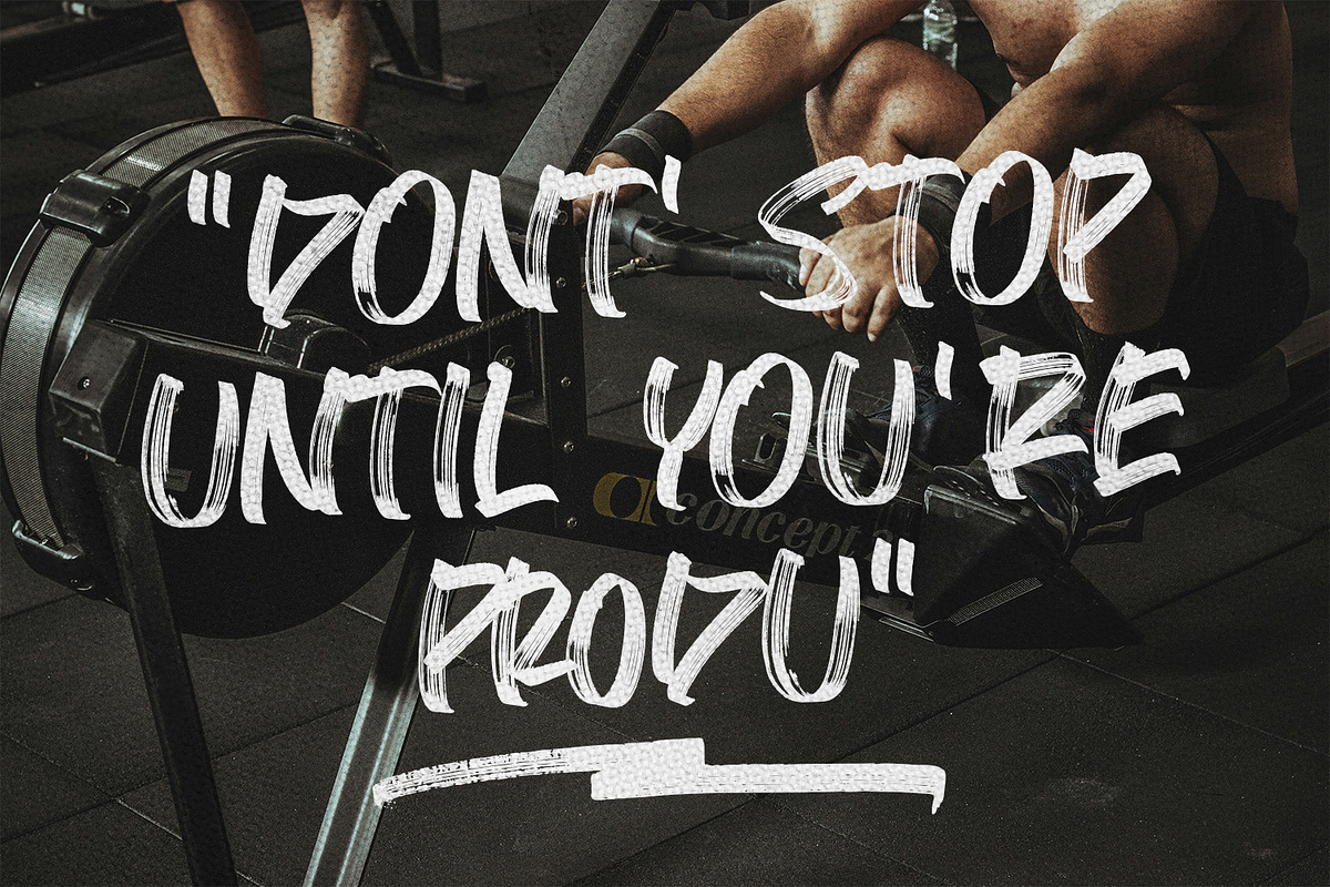 Strategic Planning-Sport Brush Font, a Font by Arendxstudio (Photo 6 of 7)