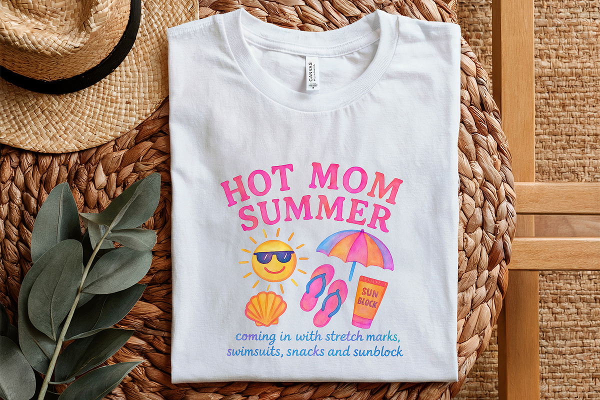 Neon Hot Mom Summer PNG, Retro 90s, an Illustration by SharpMarketplace (Photo 5 of 9)