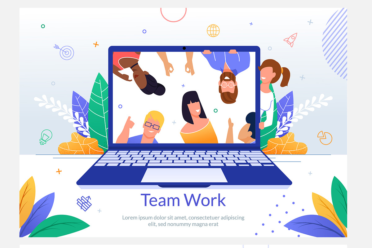 Office Team Vector Scenes, a Landing Page Template by PavelVinnik (Photo 3 of 3)