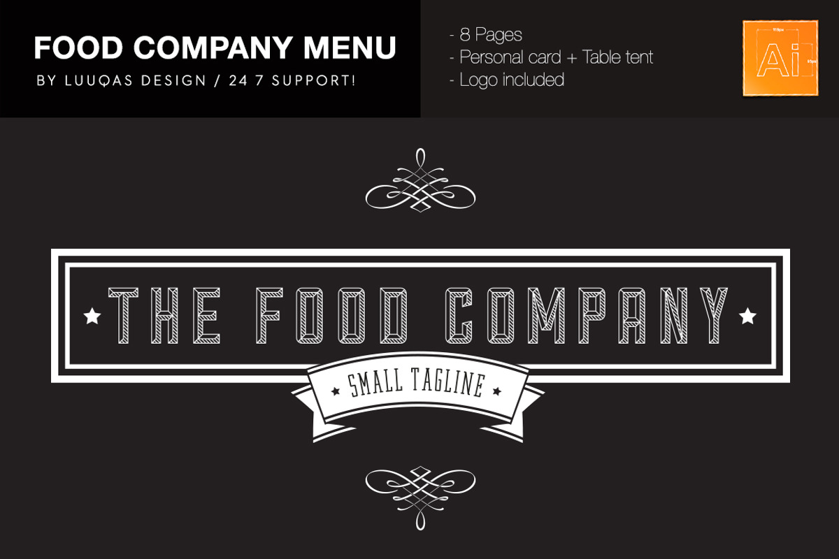 Food Company Menu, a Brochure Template by Luuqas Design (Photo 7 of 8)