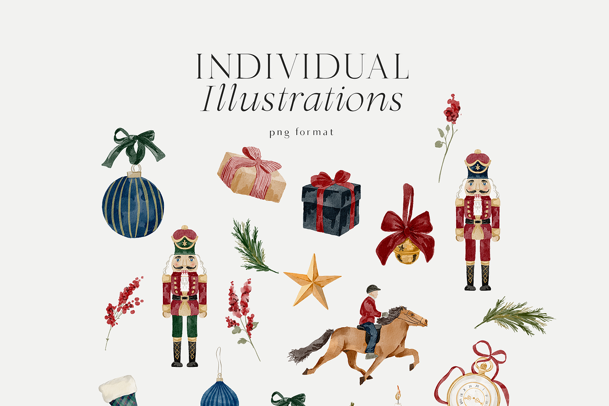 Christmas holiday graphics bows, an Object Graphic by Grace Noboa Illustrations (Photo 14 of 15)
