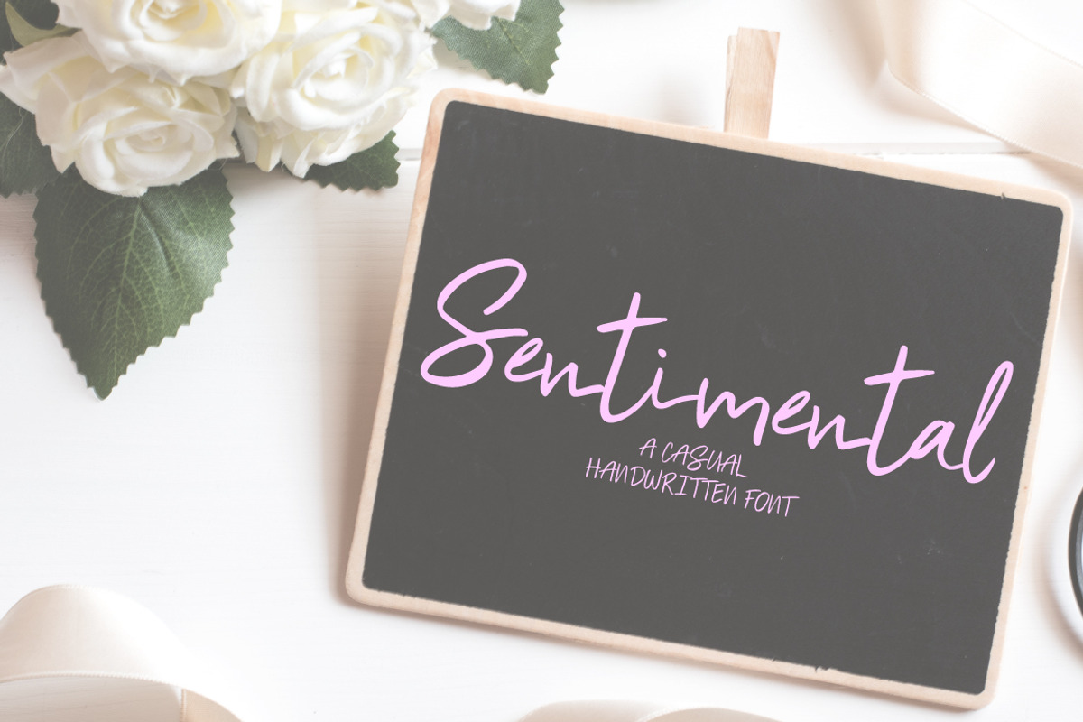 Sentimental | Script Font preview 2