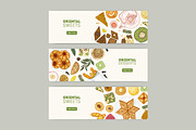 Oriental sweets set + backgrounds, a Food Illustration by Good Studio (Thumbnail 11 of 21)