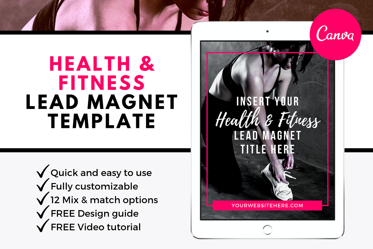 Health & Fitness Lead Magnet, a Magazine Template by ProductiveandFree (Photo 2 of 9)