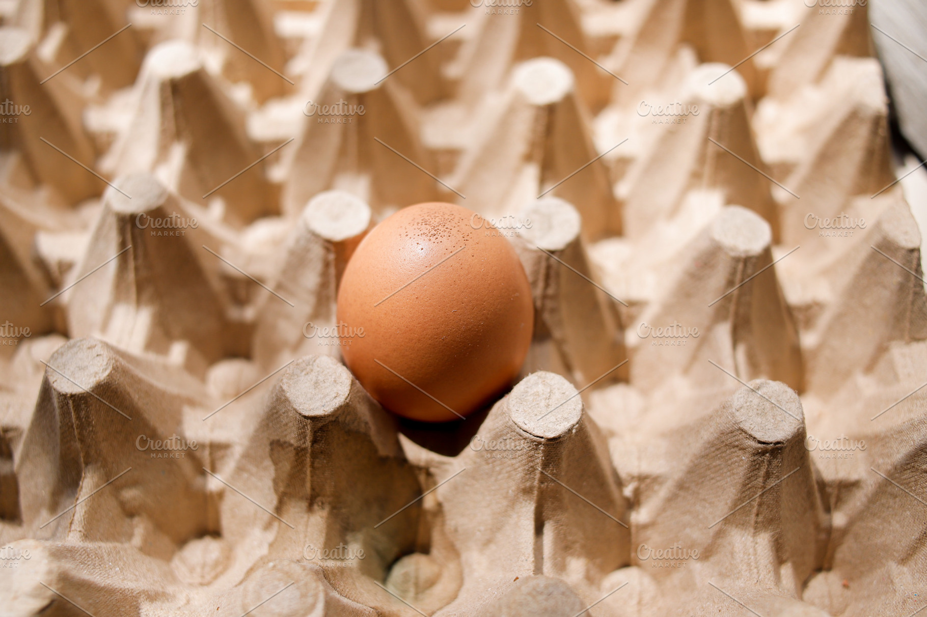 Fresh organic panel eggs on sackclot, a Food & Drink Photo by bastera