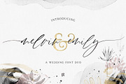 Melvin and Emily Font Duo, a Script Font by Ivan Rosenberg (Thumbnail 1 of 11)