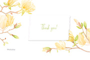 Magnolia blossom watercolor, a Decorative Illustration by My Wondercolor (Thumbnail 6 of 6)