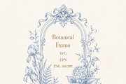 Vintage Toile de Jouy Frames Florals, an Object Graphic by Olya Creative (Thumbnail 5 of 15)