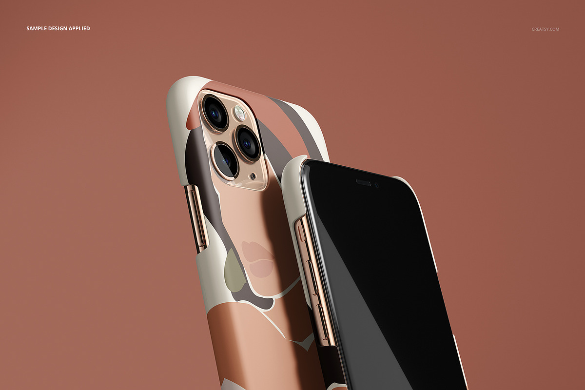 iPhone 11 Pro Matte Snap Case Mockup, an iPhone Mockup by creatsy5 (Photo 5 of 23)