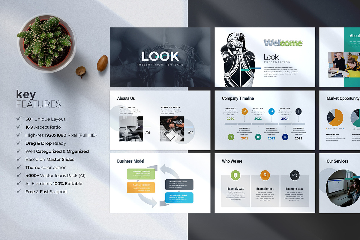 LOOK Keynote Template, a Presentation Template by WhiteGraphic (Photo 2 of 12)