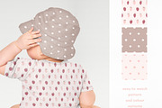 Pink Wild Strawberries, a Pattern Graphic by Mintpoptrend (Thumbnail 4 of 4)
