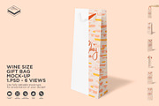 Wine Size Gift Bag Mock-up, a Print Template by Branda Keeps (Thumbnail 1 of 17)