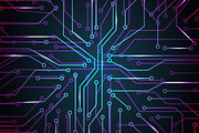Micro chip elements, web security, a Technology Illustration by OKart.studio (Thumbnail 6 of 6)