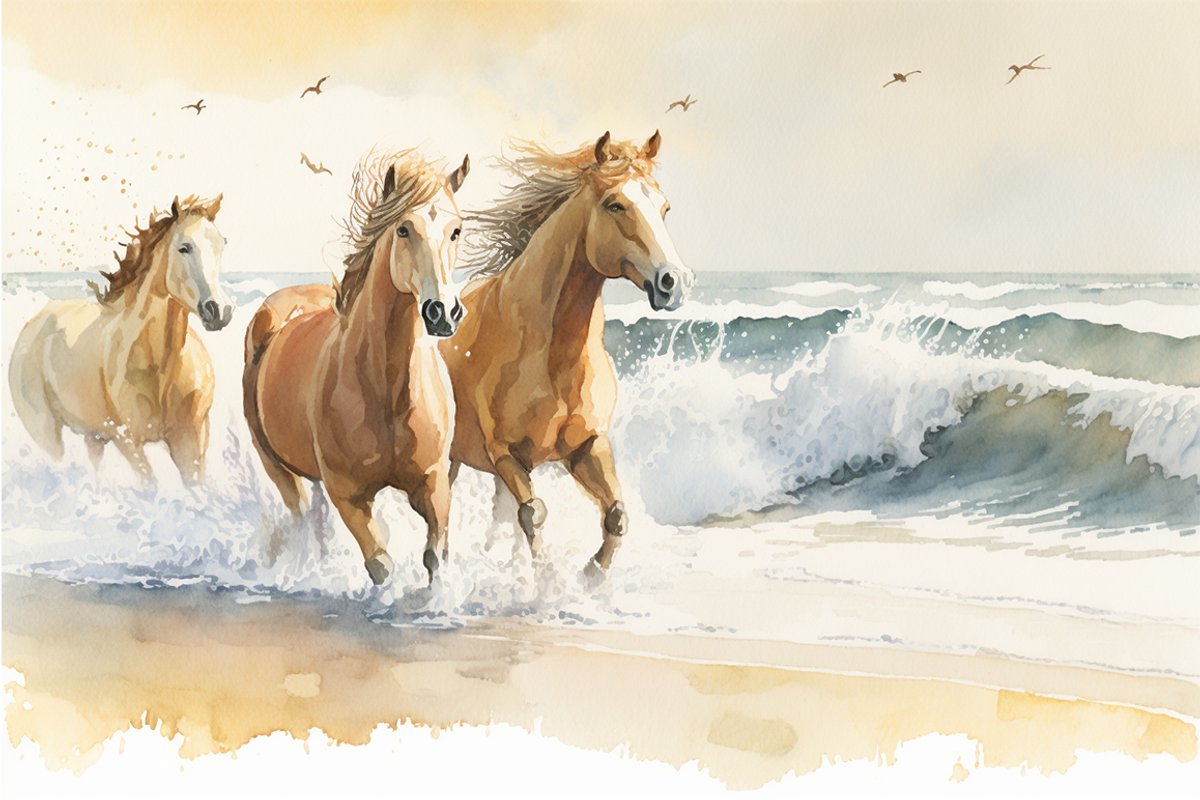 Horse Haven Watercolor Collection, an Animal Illustration by artsy-fartsy (Photo 2 of 9)