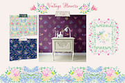 Vintage Flowers Collection, a Decorative Illustration by Mona Ahmed (Thumbnail 11 of 12)