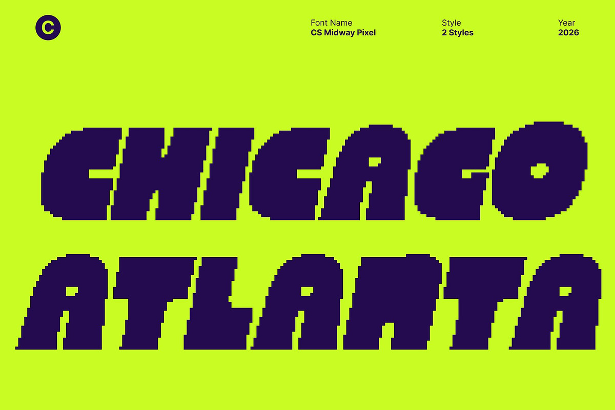 CS Midway Pixel, a Sans Serif Font by Craft Supply Co. (Photo 6 of 8)