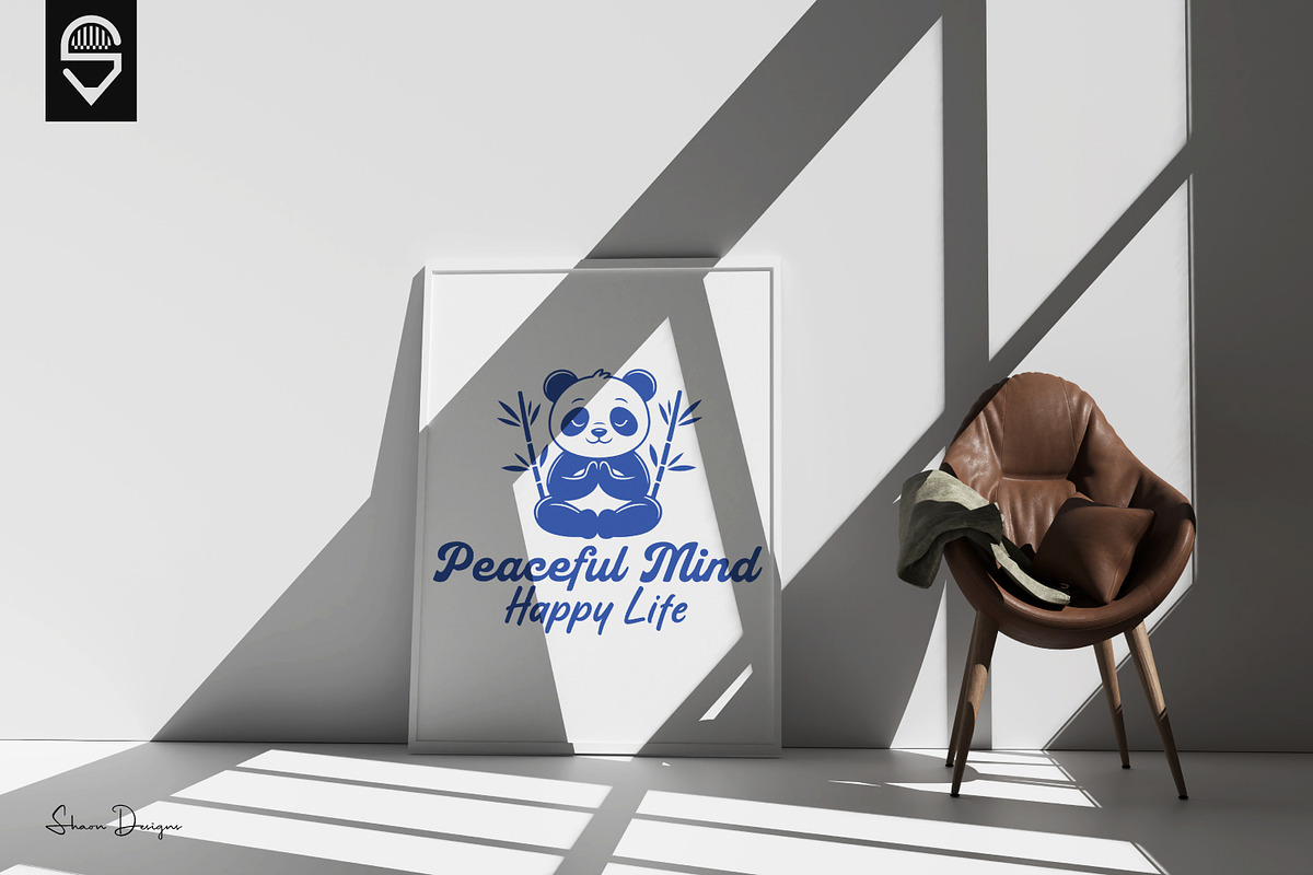 Meditating Panda T-Shirt Design, an Animal Illustration by shaondesigns (Photo 5 of 6)