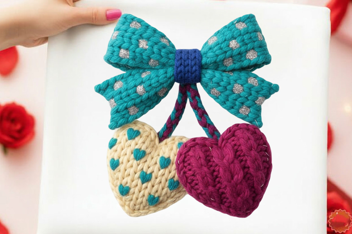 Faux Crochet Valentines Day Png, an Illustration by designcity5 (Photo 9 of 9)