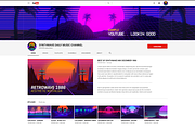 Synthwave Retrowave Background Pack, a Templates & Theme by dennybusyet (Thumbnail 13 of 14)