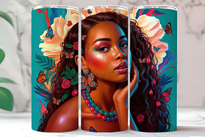 Melanin Black Queen Pride Tumbler, an Arts & Entertainment Photo by LamanAzalea