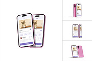 iPhone 16 Mockup, an iPhone Mockup by suciamairastd (Thumbnail 1 of 5)