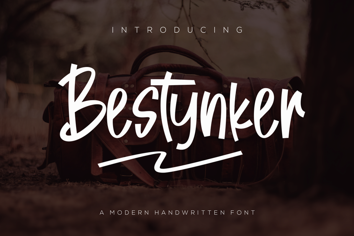 Bestynker, a Handwritten Font by albert_kalingga (Photo 1 of 3)