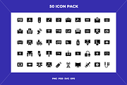 50 Smart tv icons, an Icon by Wencory (Thumbnail 1 of 2)