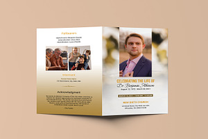 Elegant Funeral Program Template