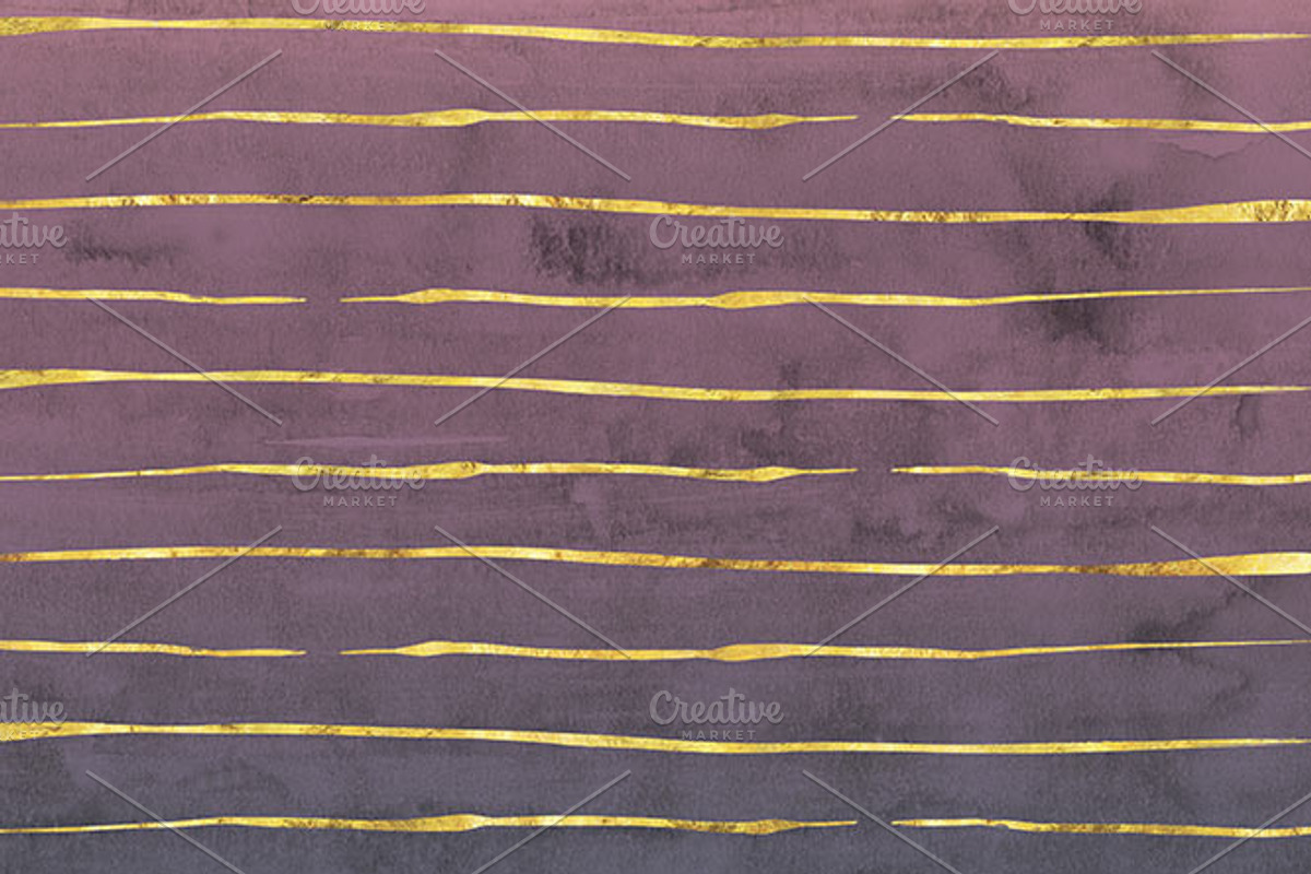 Geode, Coral & Gold Watercolors, a Pattern Graphic by Blixa 6 Studios (Photo 3 of 7)