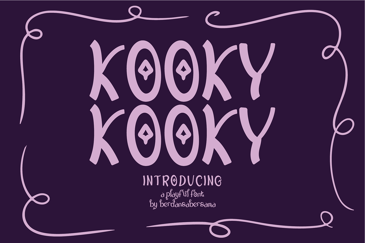 Kooky Playful Font, a Handwritten Font by Berdansabersama (Photo 1 of 9)