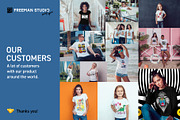 Kid's T-Shirt Mock-Up Set, a Shirt Mockup by Freeman Studio (Thumbnail 10 of 15)